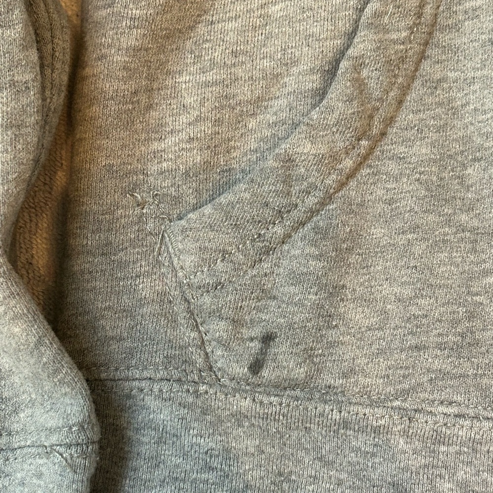 Gray Hoodie with Embroidered Logo - Picture 6 of 6